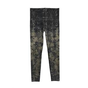 NEW M.RENA women's pull on leggins in sage snake print